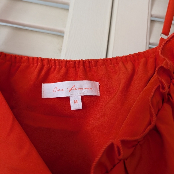 Ces Femme Vibrant Orange Maxi Dress - Picture 3 of 8